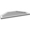 Ekena Millwork Octagonal Top Surface Mount PVC Gable Vent w/ 2"W x 1-1/2"P Brickmould Frame, 36"W x 18"H GVPOT36X1802SF - alternate 2